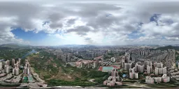 Green tree mountain cloud bluesky