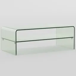 Glass coffee table