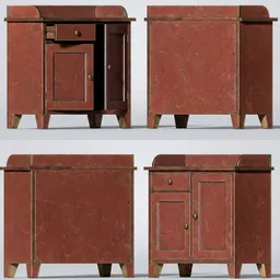 Vintage Primitive Wooden Cabinet