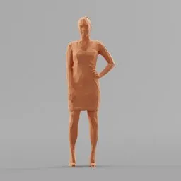 Lowpoly Female Standing