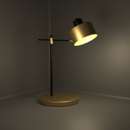 Minimalist Copper Table Lamp