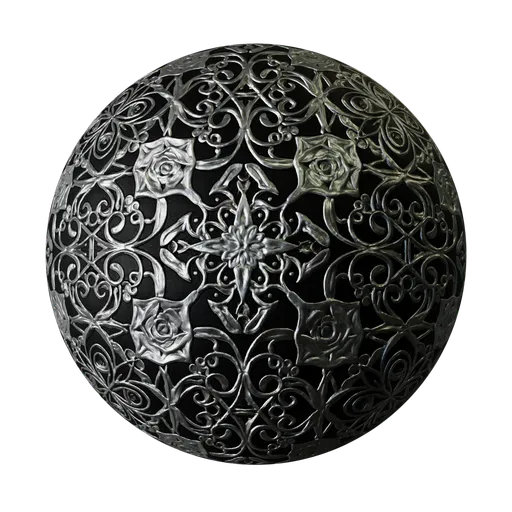Ornamental Filigree Silver