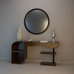Console and mirror