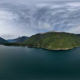 Aerial Lake Landscape