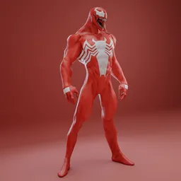 Venom V3-Rigged -Lowpoly