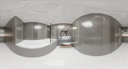 Modern Grey Marble Bathroom