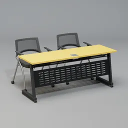 Office desk and chair