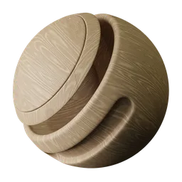 High-quality polished pine wood texture for realistic 3D furniture rendering in Blender and PBR applications.