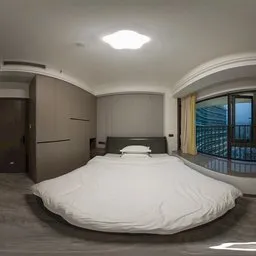 Master bedroom at night