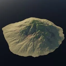 Green Ground Rocky Terrain