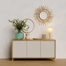 Modern Console Table Set