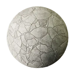 Concrete with cracks