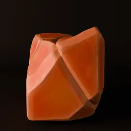 Stylized orange rock