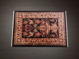 Detailed 3D model of a Persian carpet with intricate patterns, optimized for Blender 3D projects.