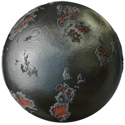 Realistic Rusty Metal Shader Procedural