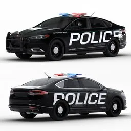 Police Ford Car