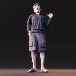 Young western male human