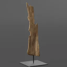 Driftwood Art sculpted in Blender