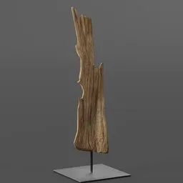 Driftwood Art sculpted in Blender