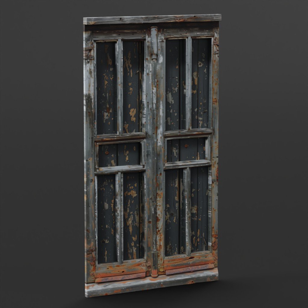 Old window - T - 60 | Windows models | BlenderKit