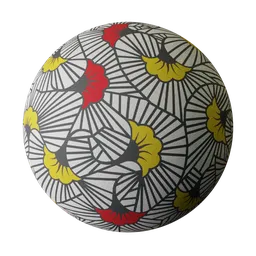 Flower print fabric