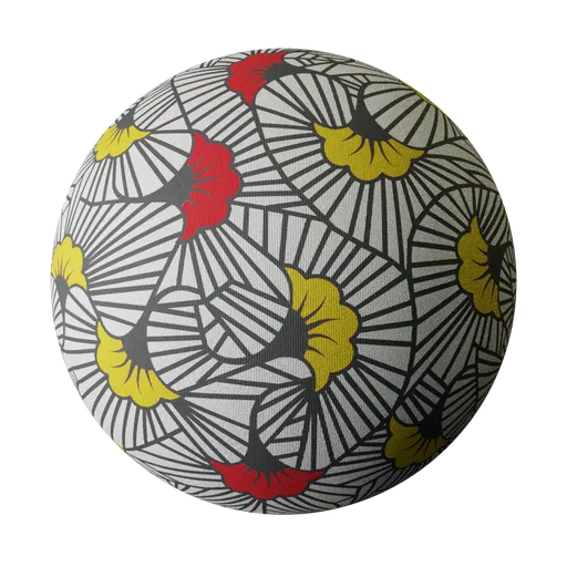 Flower print fabric