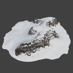 Jagged Snow Cliffs Terrain