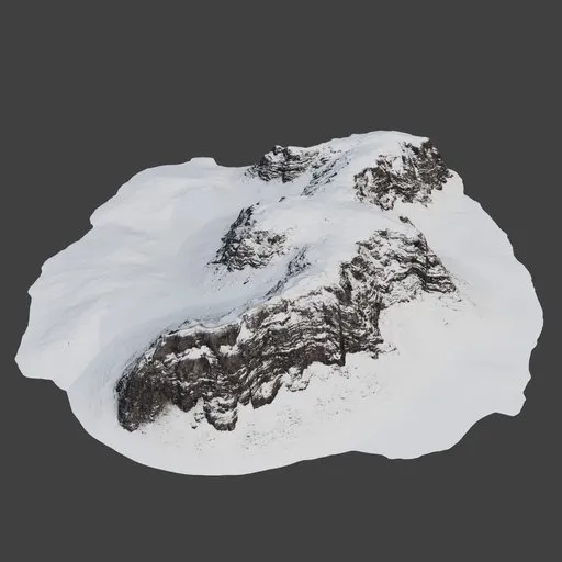 Jagged Snow Cliffs Terrain