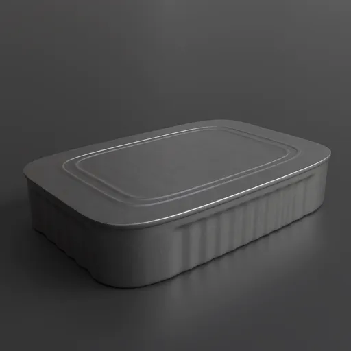 Rectangular food can