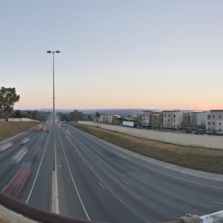 Highway Bridge Sunset