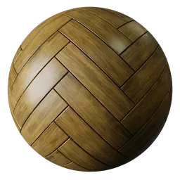 Parquet Wood Floor Light Brown