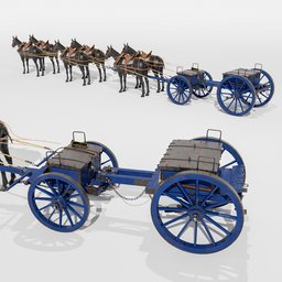 Prussian Ammunition wagon & 6hp 1842