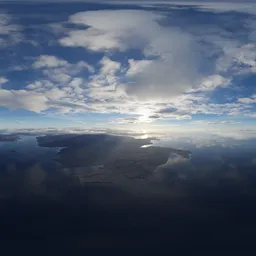 Aerial Coast Landscape Day