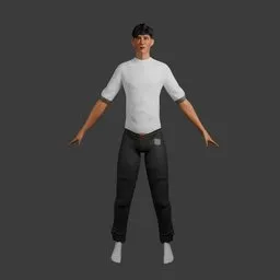 Stylized Male Fullbody Rigged