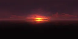 Dramatic Red Clouds Sunset Sky