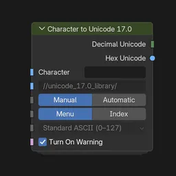 Character to Unicode 17.0