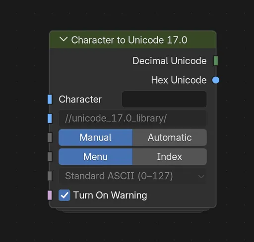 Character to Unicode 17.0