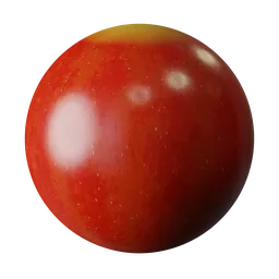 High-resolution procedural apple texture for 3D rendering in Blender, suitable for PBR workflows.