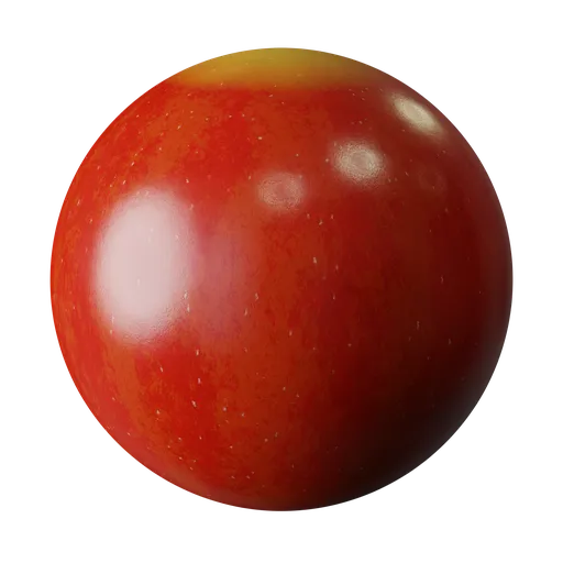 High-resolution procedural apple texture for 3D rendering in Blender, suitable for PBR workflows.