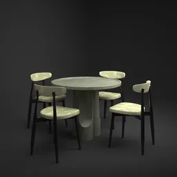 Marble Table Dining Set