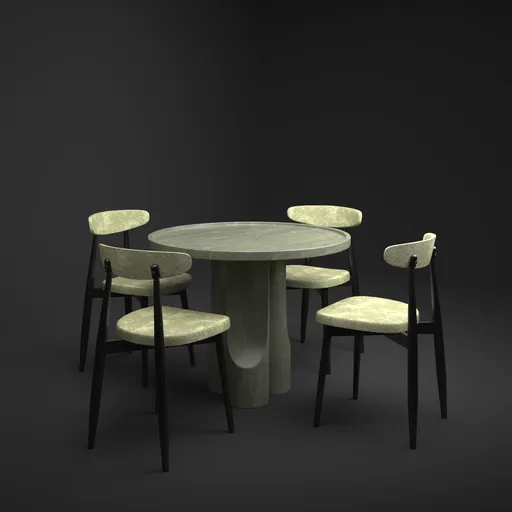 Marble Table Dining Set