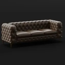 Classic Chesterfield Sofa Leather