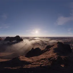 Rocky Mountains Sunset Aerial