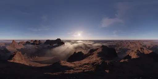 Rocky Mountains Sunset Aerial