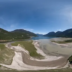 Sunny Valley Mountain Landscape