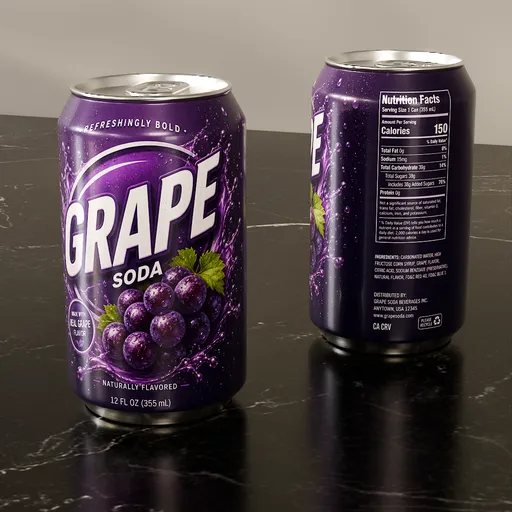 Grape Soda Can
