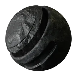 Black Chiseled Stone