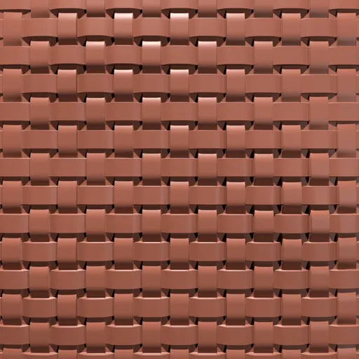 3D model sculpting brush effect for Blender, intricate leather weave pattern for fantasy clothing textures.