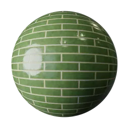 Japanese Sap Green Tile 200x50mm