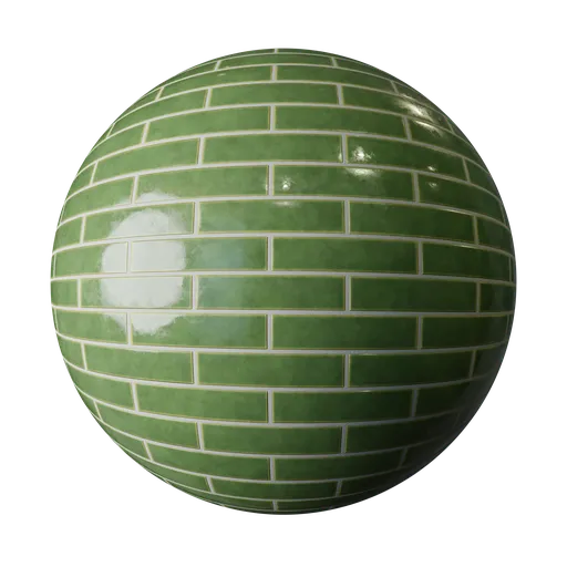 Japanese Sap Green Tile 200x50mm
